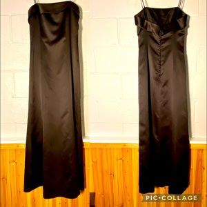 Vera Wang Size 10 Long Black Dress Bridesmaid